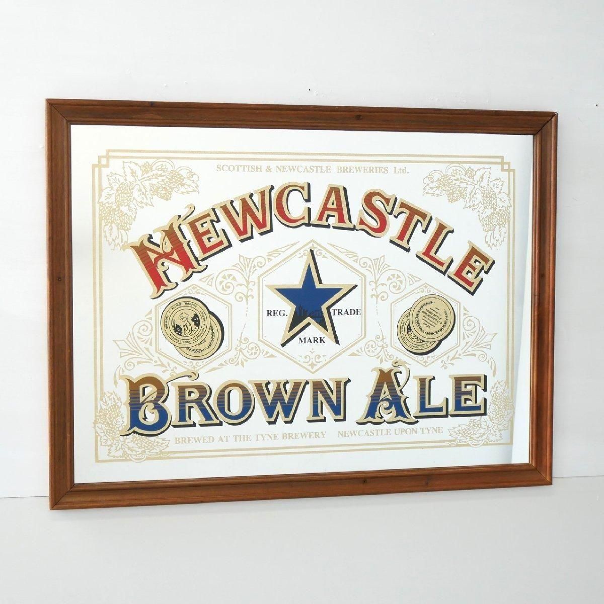 希少 NEWCASTEL BROWN ALE パブミラー 鏡 希少 NEWCASTEL BROWN ALE パブミラー 鏡 希少 NEWCASTEL BROWN ALE