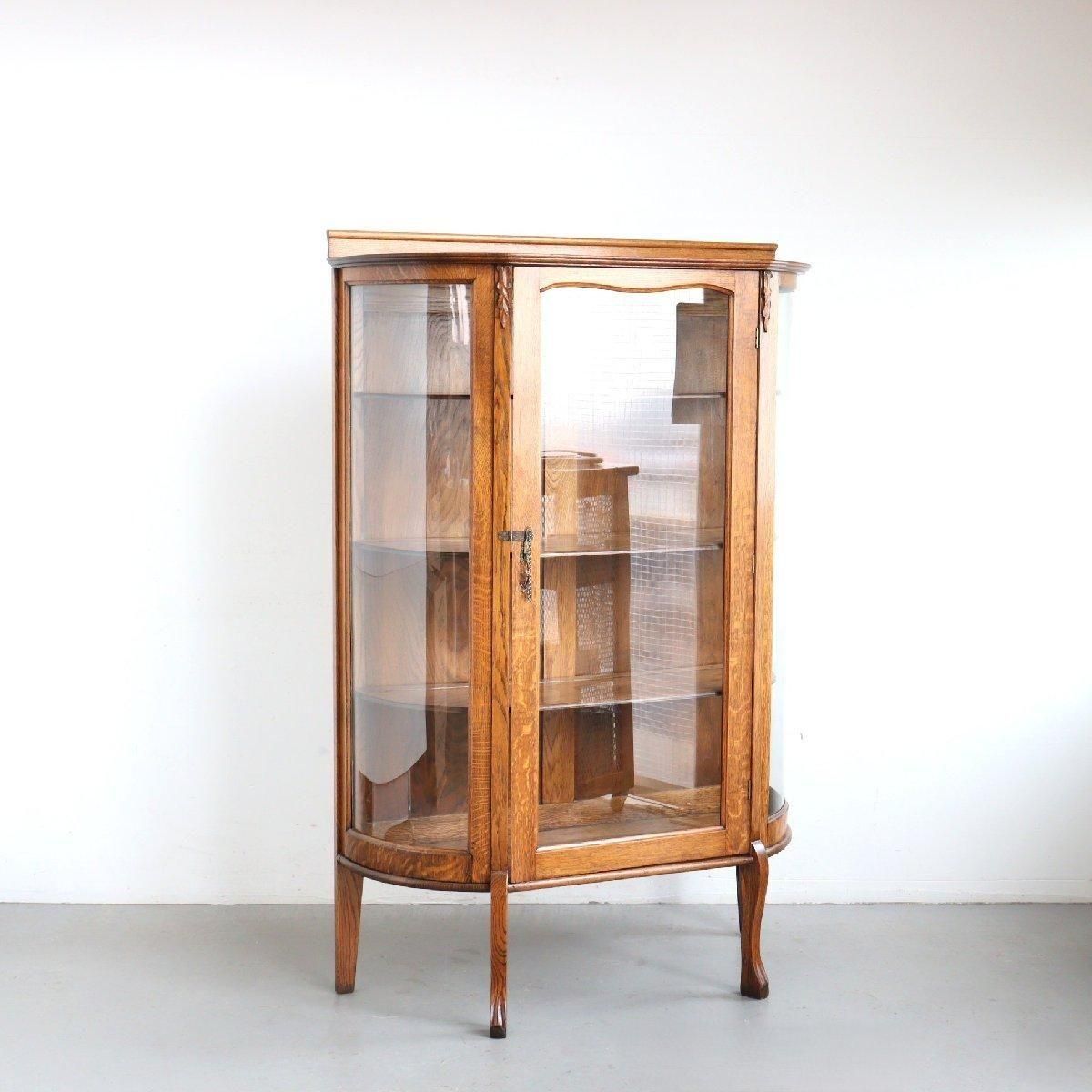 【アンティーク】ガラスショーケース 飾り棚 ディスプレイ ガラスショーケース 飾り棚 アメリカ -通販-ローズボール