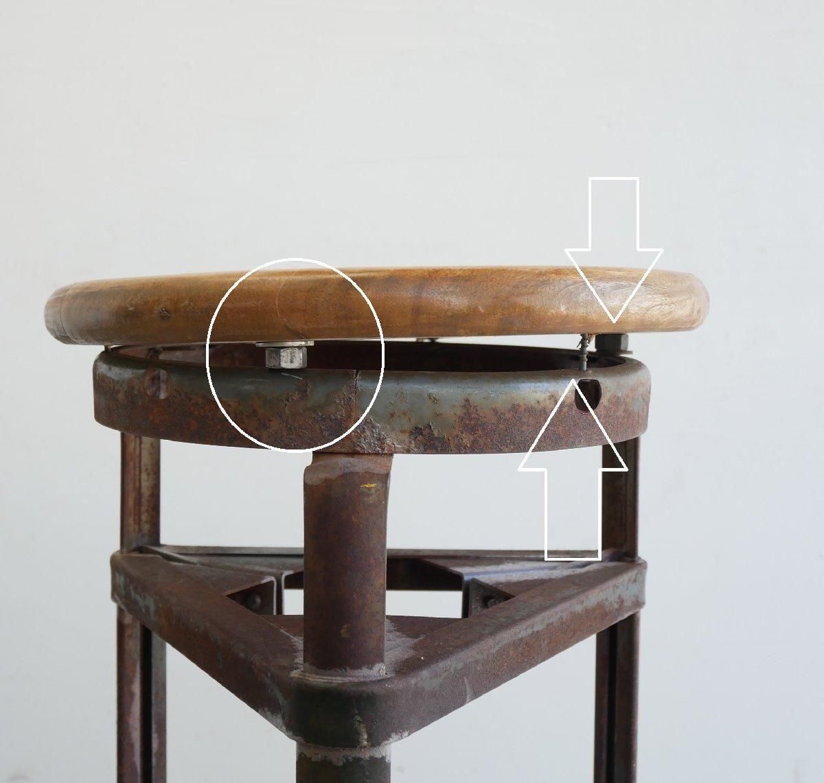 ヴィンテージハイチェアー インダストリアル ヴィンテージ ハイチェア -通販-ローズボール