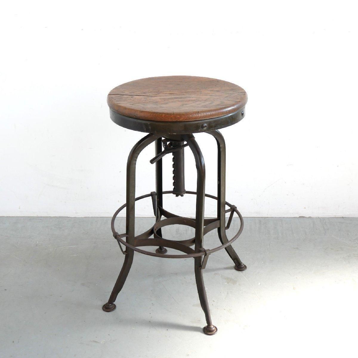 アメリカ輸入品　ヴィンテージ　アンティーク　スツール インダストリアル ヴィンテージ スツール -通販-ローズボール