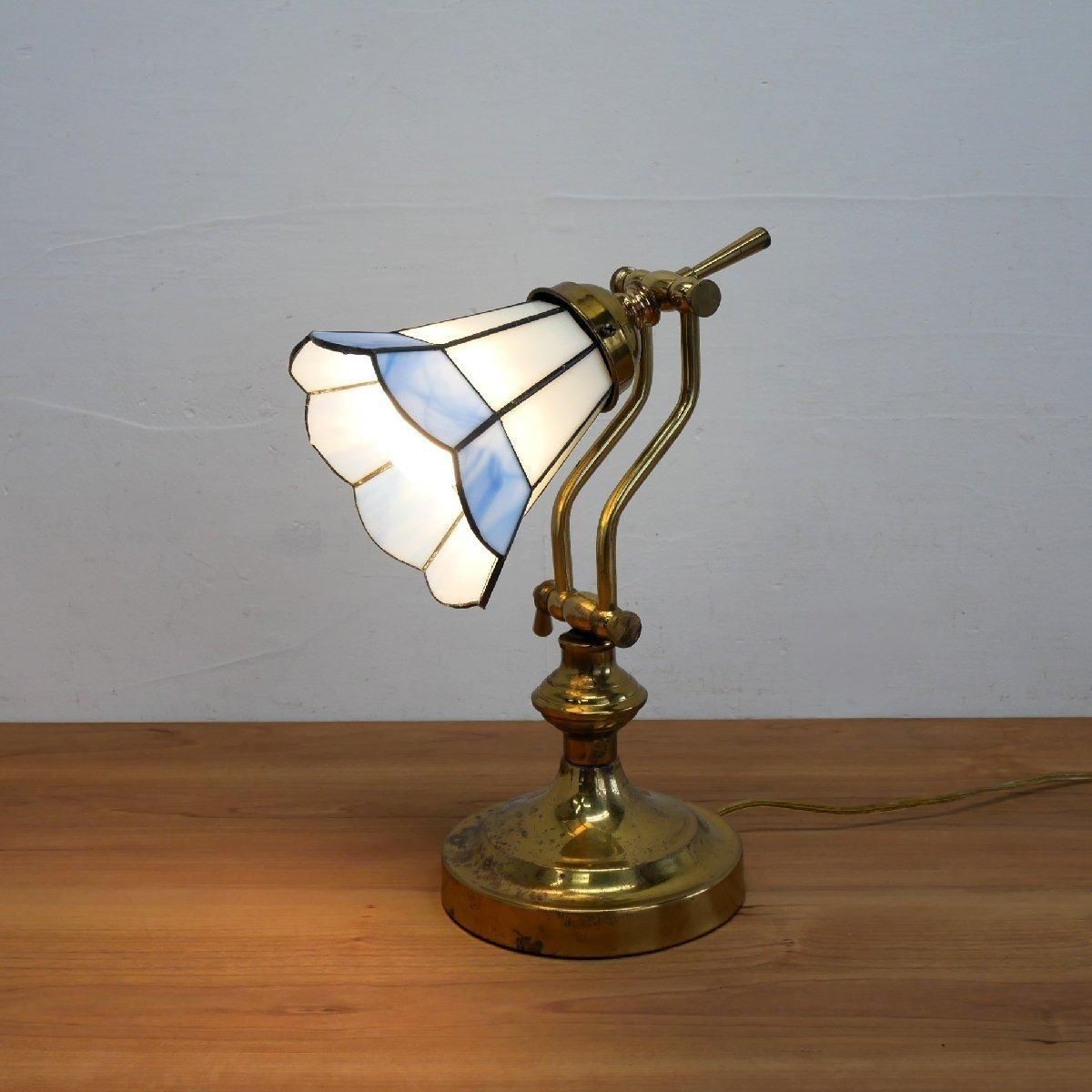 ヴィンテージ ステンドグラス テーブルランプ -通販-ローズボール