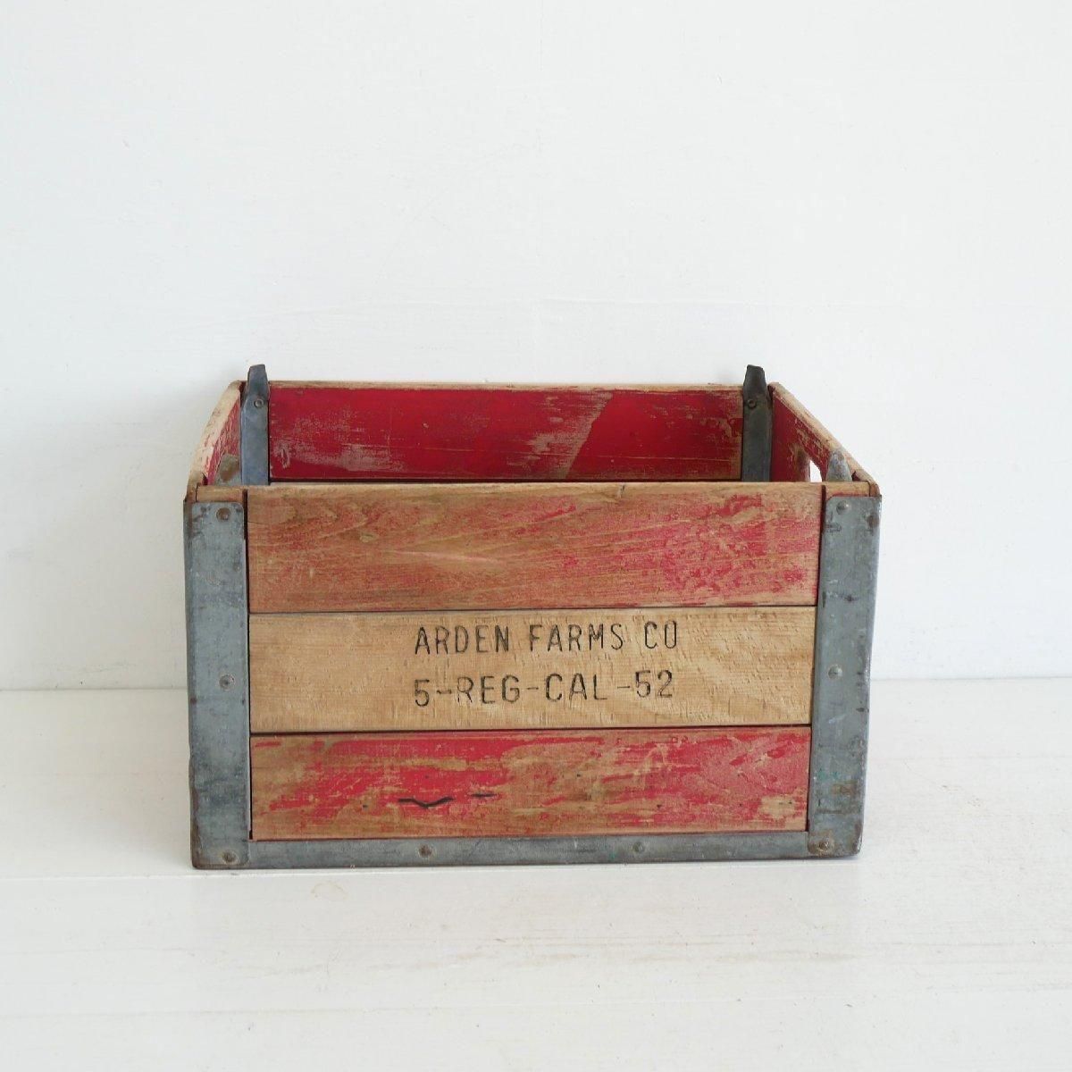 ヴィンテージ 木箱 ミルククレート 運搬箱 -通販-ローズボール