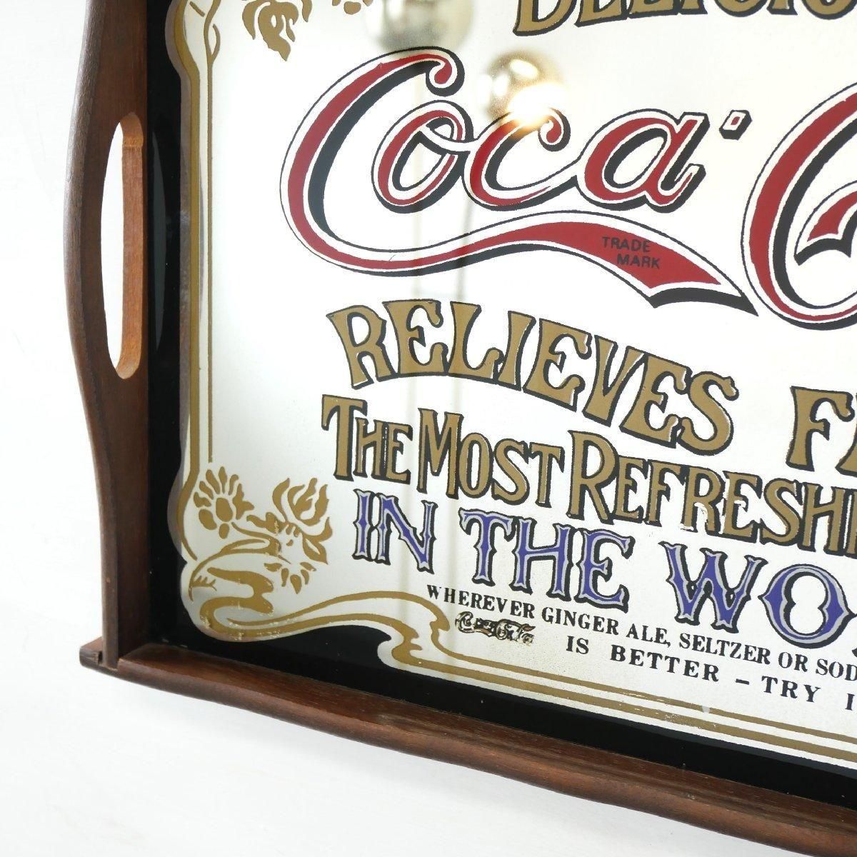 ヴィンテージ パブミラー 鏡 コカコーラ -通販-ローズボールアンティークス