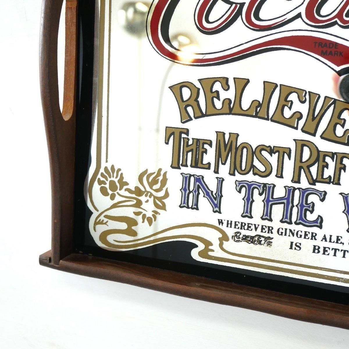 ヴィンテージ パブミラー 鏡 コカコーラ -通販-ローズボールアンティークス