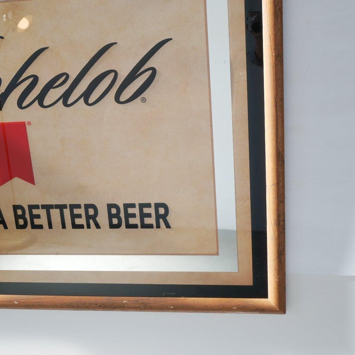 ヴィンテージ パブミラー 鏡 ビール -通販-ローズボールアンティークス