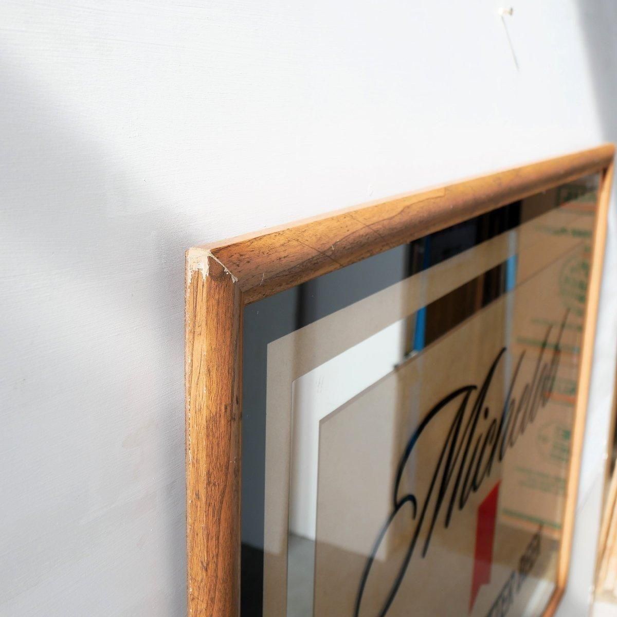 ヴィンテージ パブミラー 鏡 ビール -通販-ローズボールアンティークス