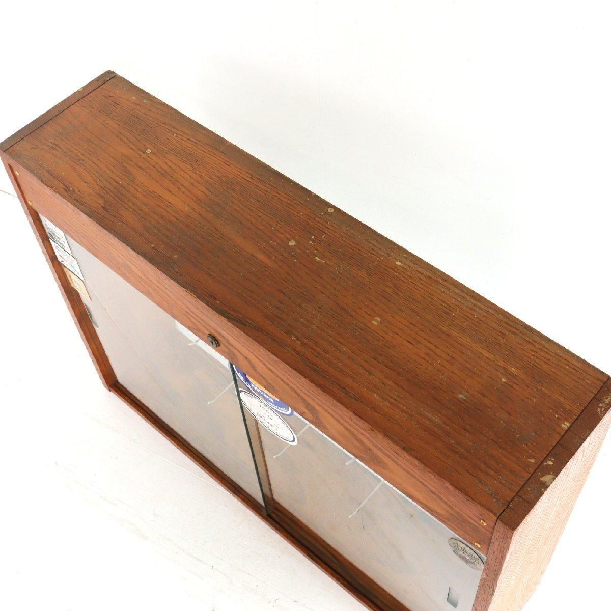 期間限定お値下げ　ガラス　ショーケース　ヴィンテージ ウッド 期間限定お値下げガラスショーケースヴィンテージ ウッド