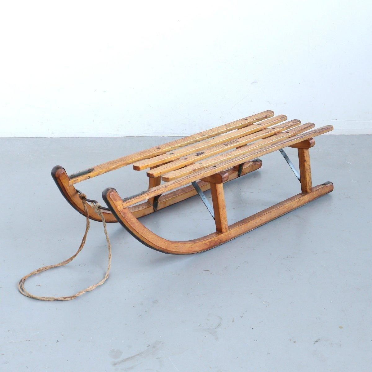 DAVOS ダボス 木製ソリ アンティーク ヴィンテージ 30s 40s DAVOS 木製 ソリ -通販-ローズボールアンティークス