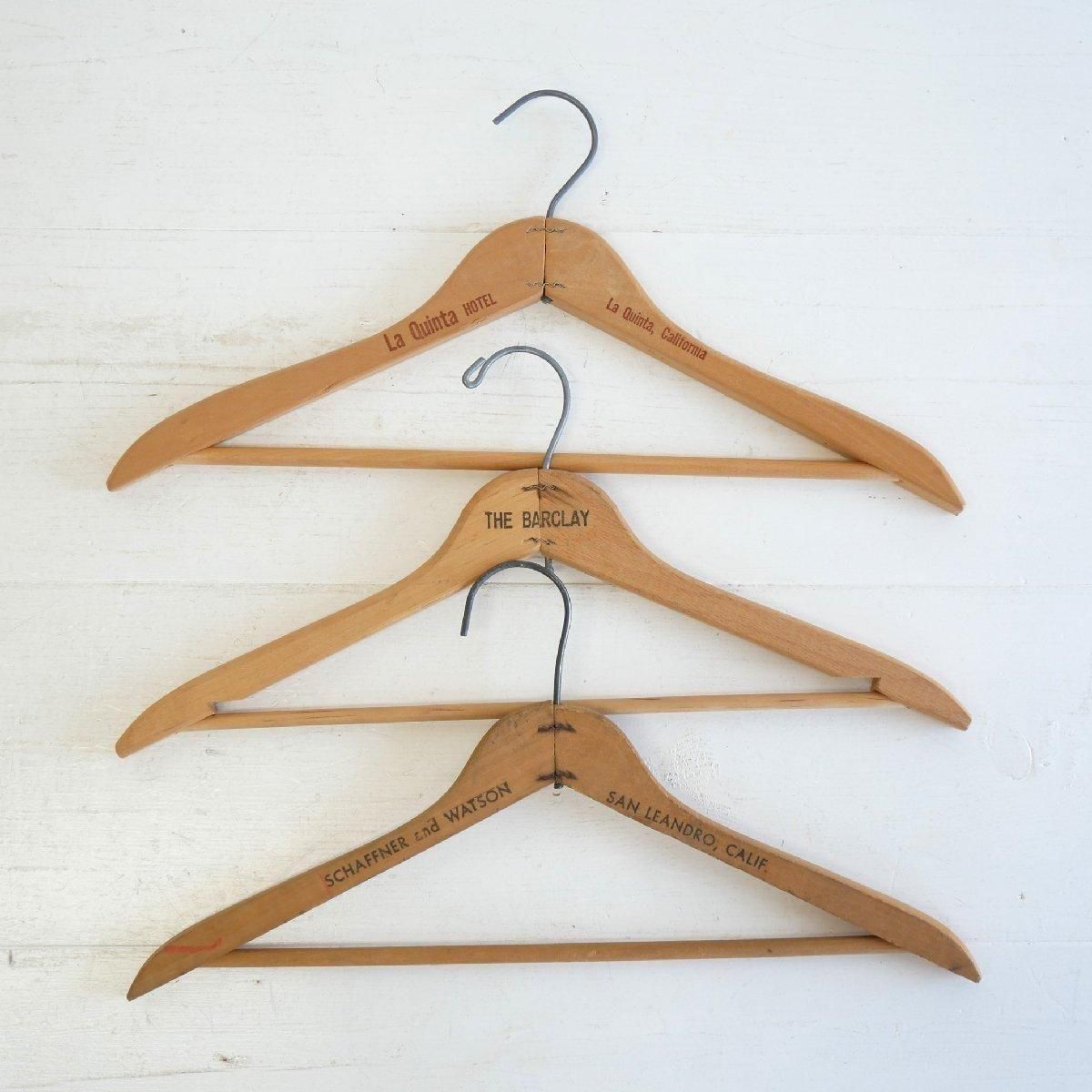 ビンテージ ハンガー アメリカ 木製 ホテルSTATLER HOTELS ビンテージ ハンガー アメリカ 木製 ホテルSTATLER HOTELS