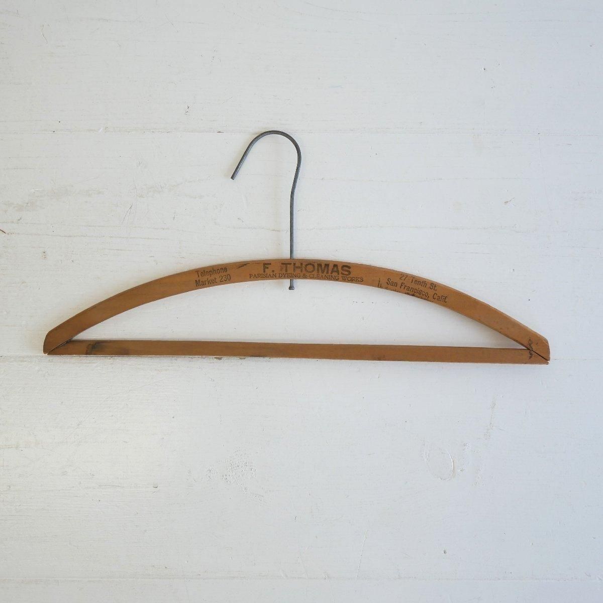 ヴィンテージ 木製ハンガー ホテル -通販-ローズボールアンティークス
