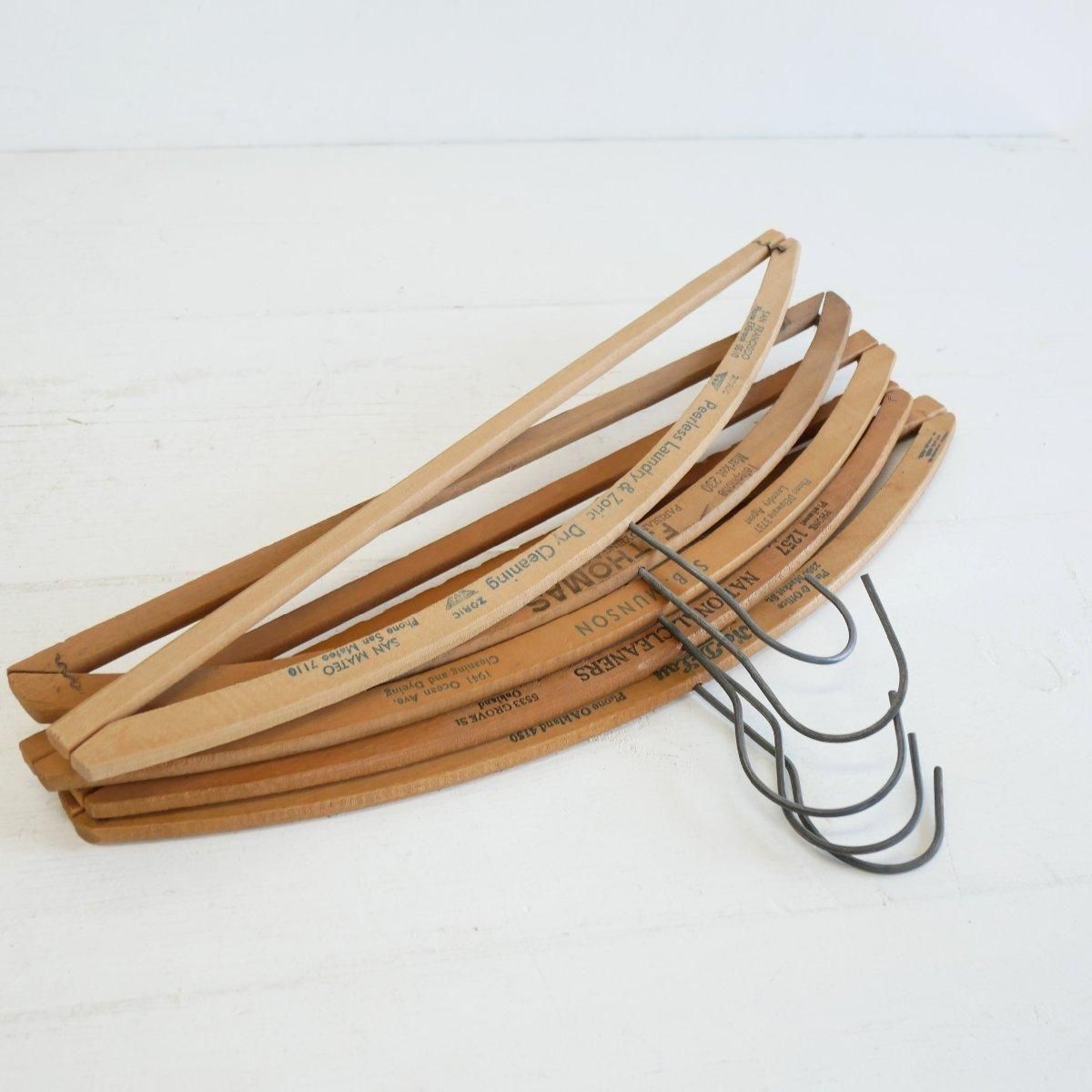 ヴィンテージ 木製ハンガー ホテル -通販-ローズボールアンティークス