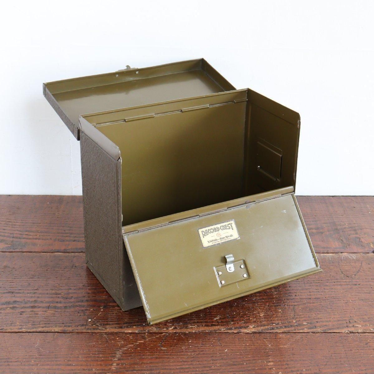 ヴィンテージ スチール製 レコードケース -通販-ローズボール