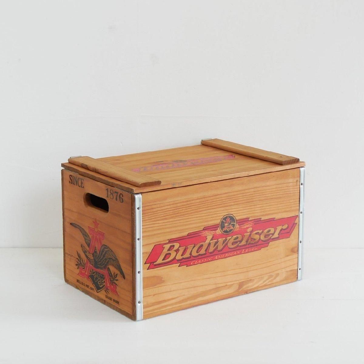 バドワイザー　Budweiser 木箱　アンティーク 1171 ビンテージ 木箱 BUDWEISER バドワイザー ウッドボックス