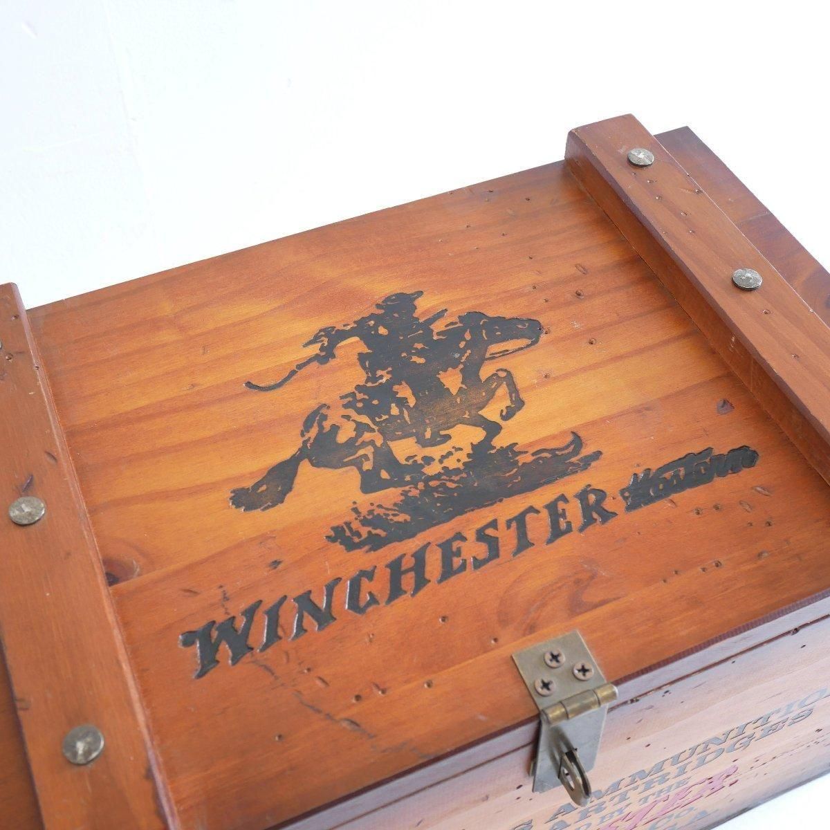 WINCHESTER ウィンチェスター 木製ボックス 弾薬ケース クレー射撃 WINCHESTER ウィンチェスター 木製ボックス 弾薬ケース クレー射撃