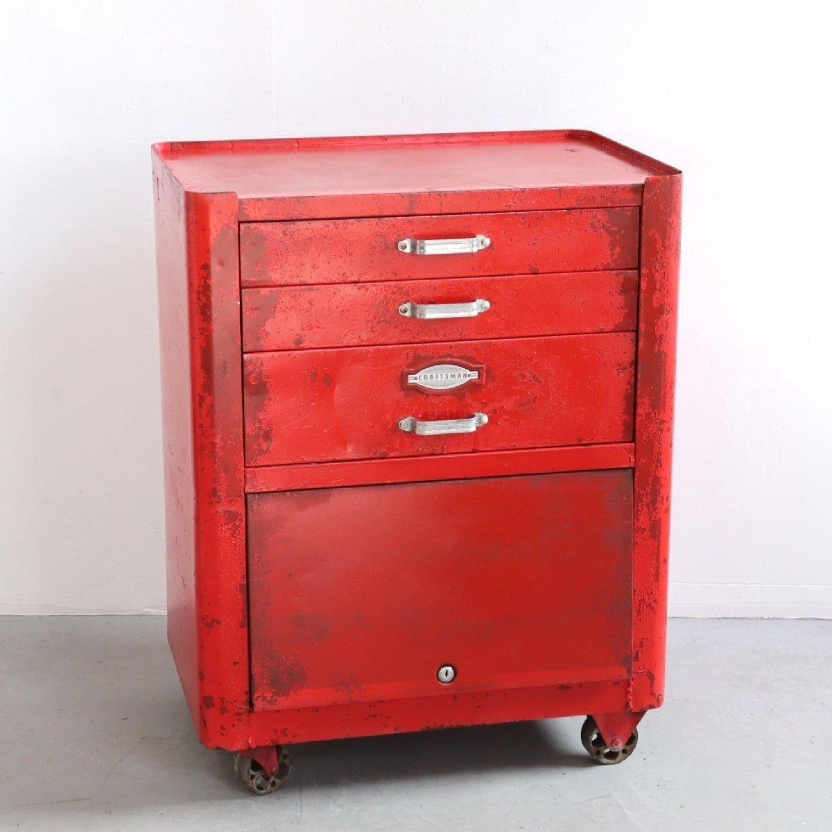 ビンテージ ドロワーキャビネット 剥離 ビンテージ ドロワーキャビネット オープンキャビネット 剥離