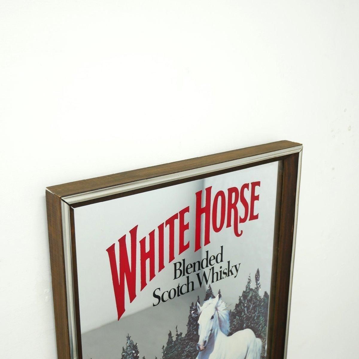 WHITE HORSE ホワイトホース　パブミラー　ビンテージ　ウィスキー U5 雑酒 ホワイトホース セラー ティンキャップ The Old Blend