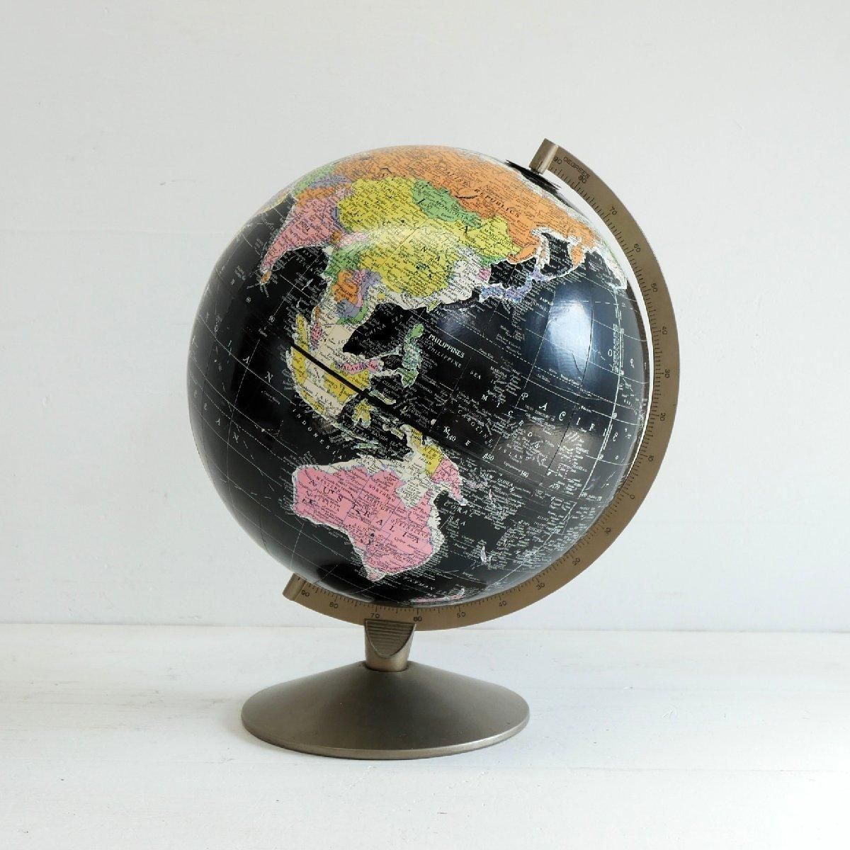 地球儀 ブラックオーシャン ヴィンテージ -通販-ローズボール