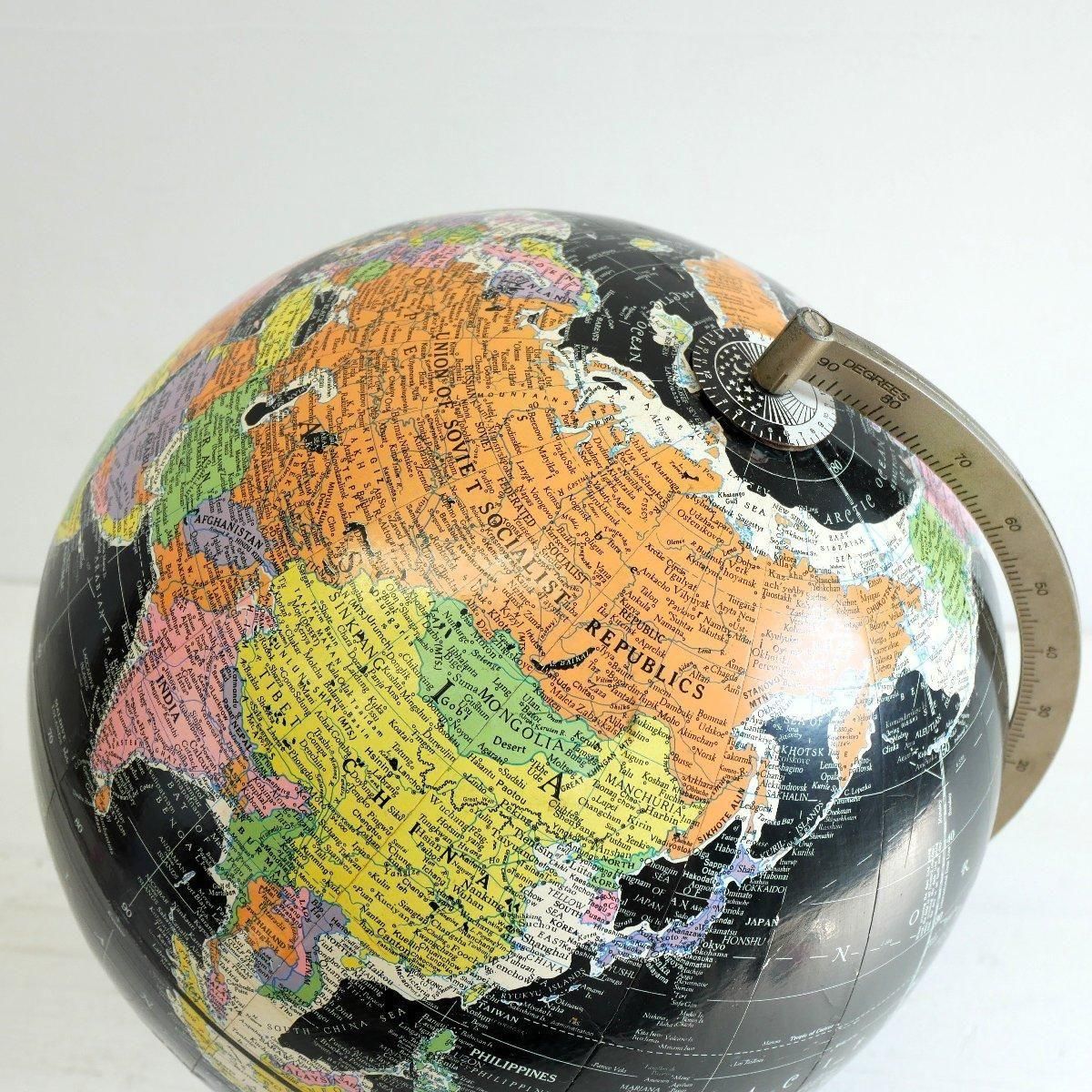 地球儀 ブラックオーシャン ヴィンテージ -通販-ローズボール