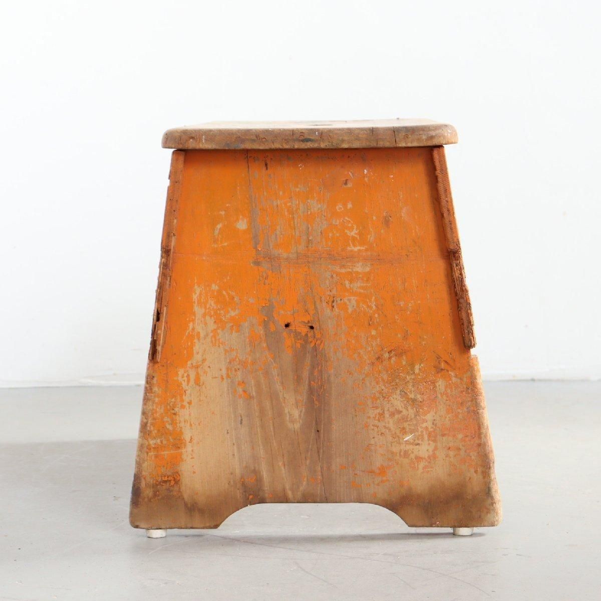 ステップスツール 踏み台 ヴィンテージ 木製 -通販-ローズボール
