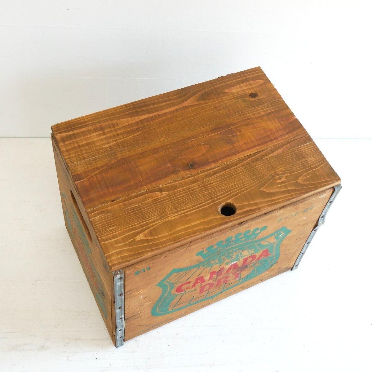 【りんご様】ヴィンテージ CANADA DRY 木箱 Vintage CANADA DRY Crate Wood Box ビンテージ ウッドボックス