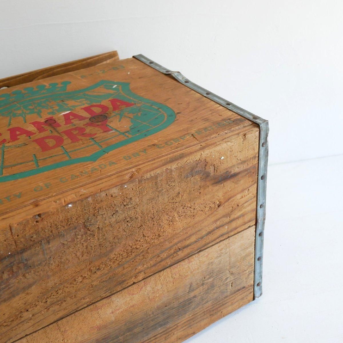 【りんご様】ヴィンテージ CANADA DRY 木箱 Vintage CANADA DRY Crate Wood Box ビンテージ ウッドボックス