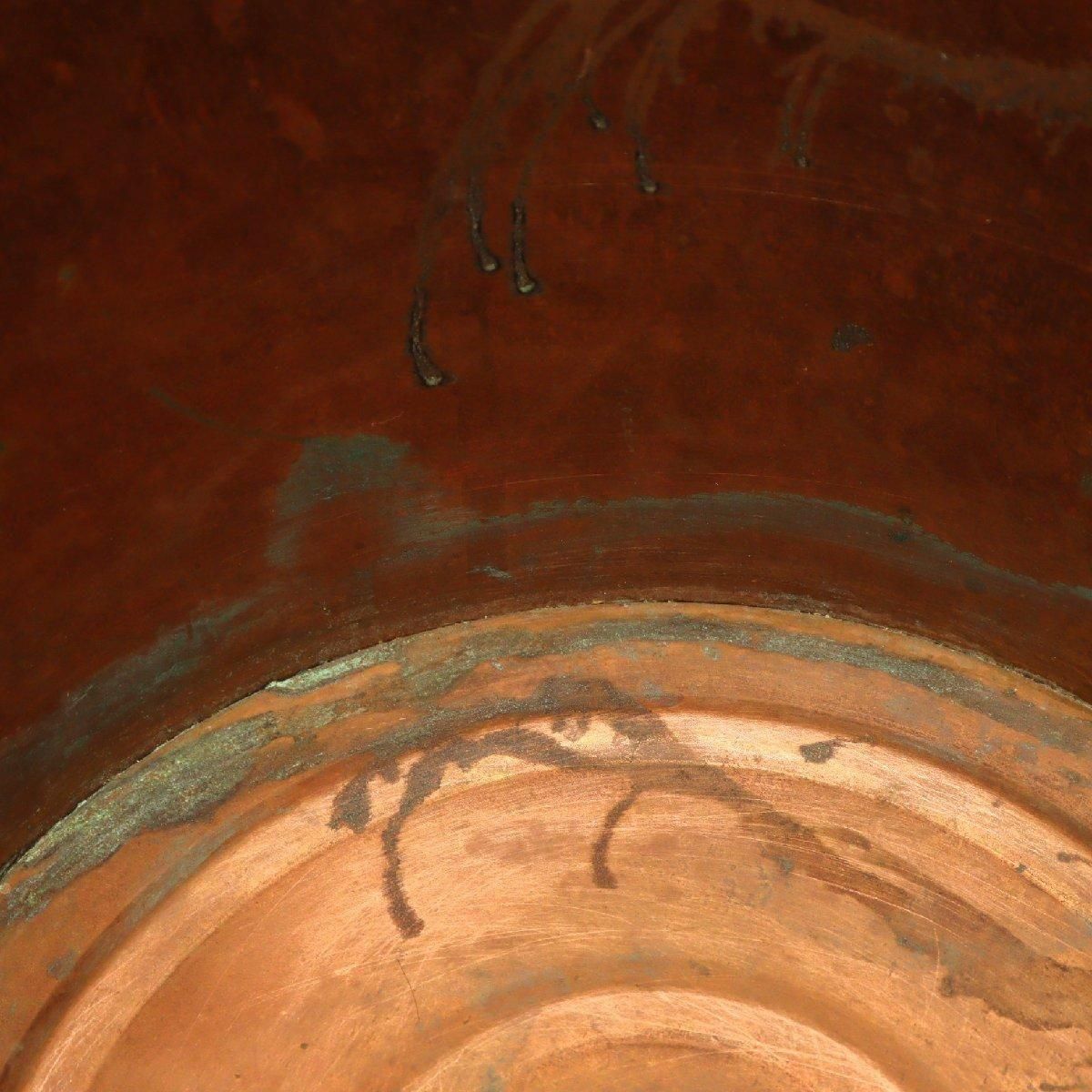 アンティーク バケツ 銅製 ガーデニング -通販-ローズボール