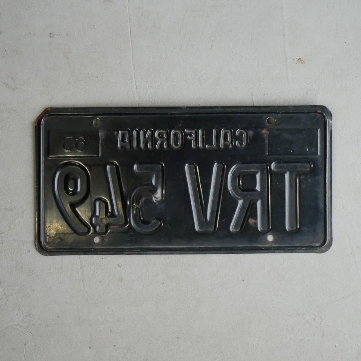 '1963 CALライセンスプレート／USA／アメリカ　ナンバープレート アメリカ ナンバープレート カリフォルニア アンティーク 1963年