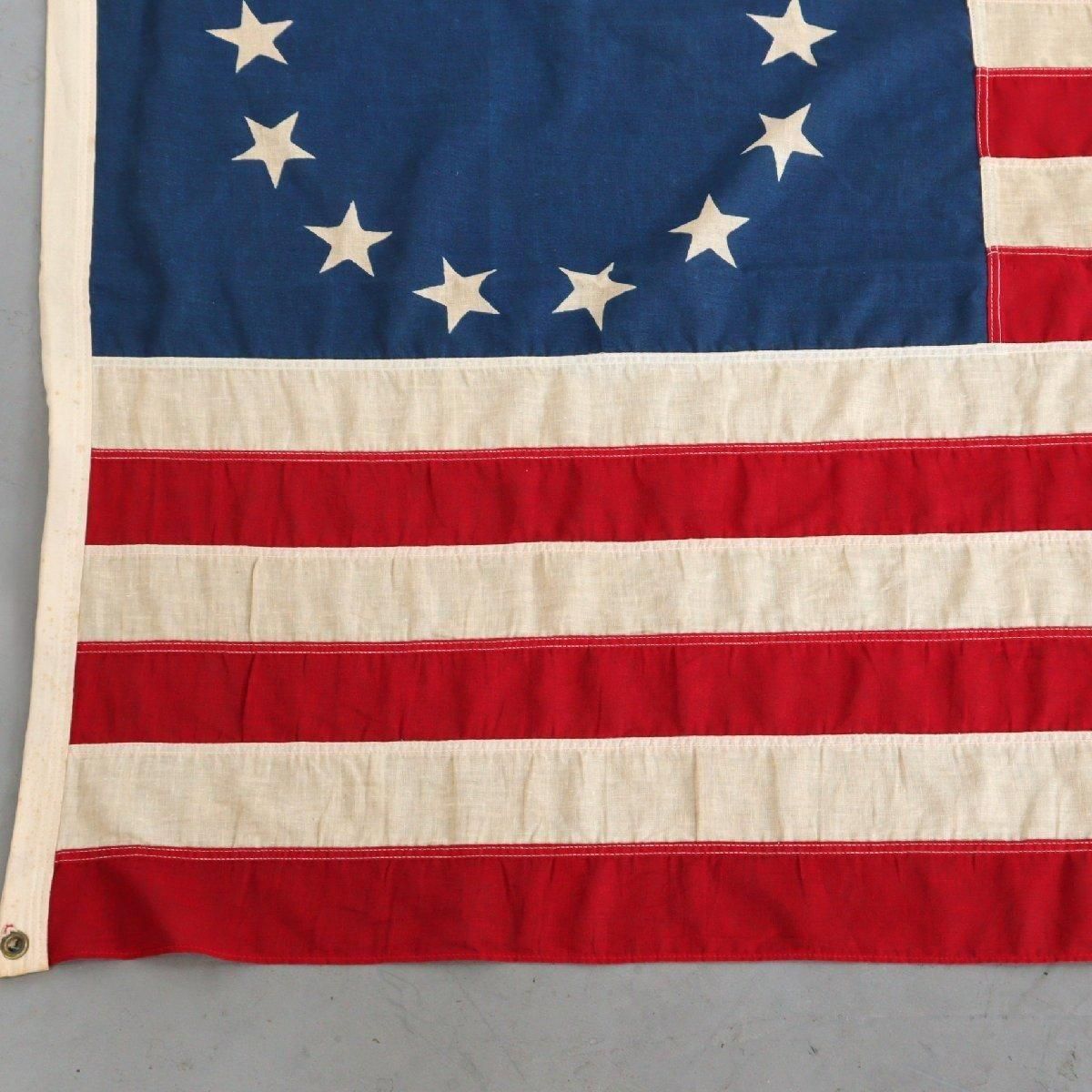 貴重！特大BIG アメリカヴィンテージ星条旗フラッグ　USA製アンティーク雑貨 4689e4853b42a1dd65e72e91753c52