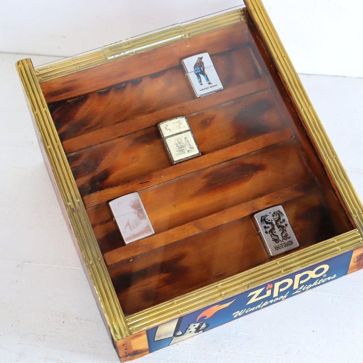 Zippo ショーケース 飾り棚 木製 コレクションケース ビンテージ物 楽天市場】ZIPPO社製 絶版品 コレクションケース 6段