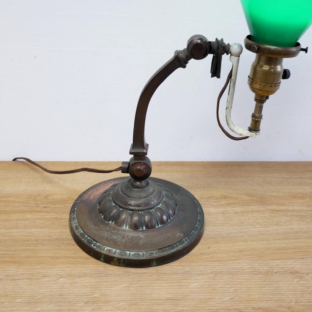 デスクランプ 20s 30s ガラスシェード -通販-ローズボール