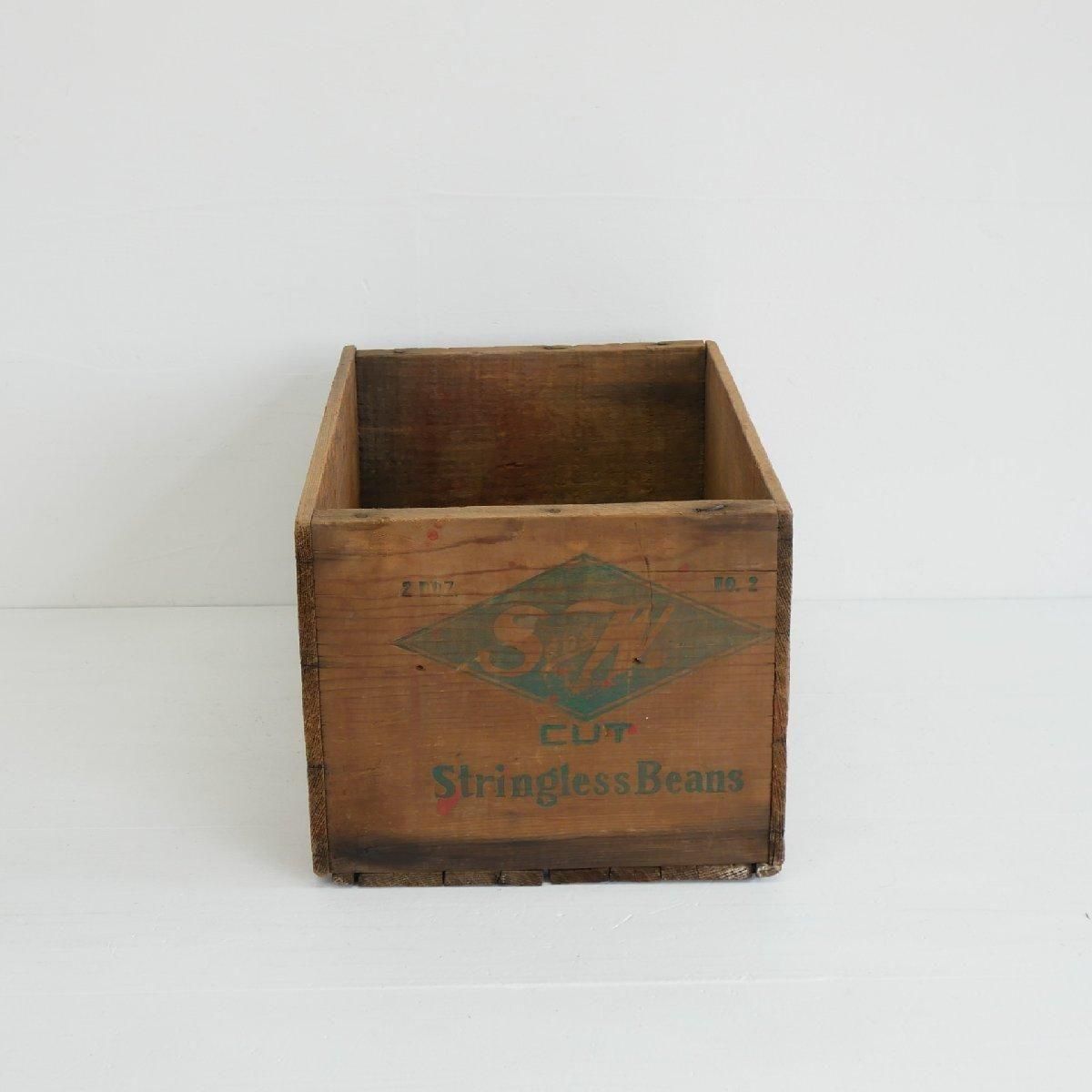 アメリカ　ヴィンテージ　50～60s 木箱　金属枠 Wooden Box アメリカ ヴィンテージ 50～60s 木箱 金属枠 Wooden Box