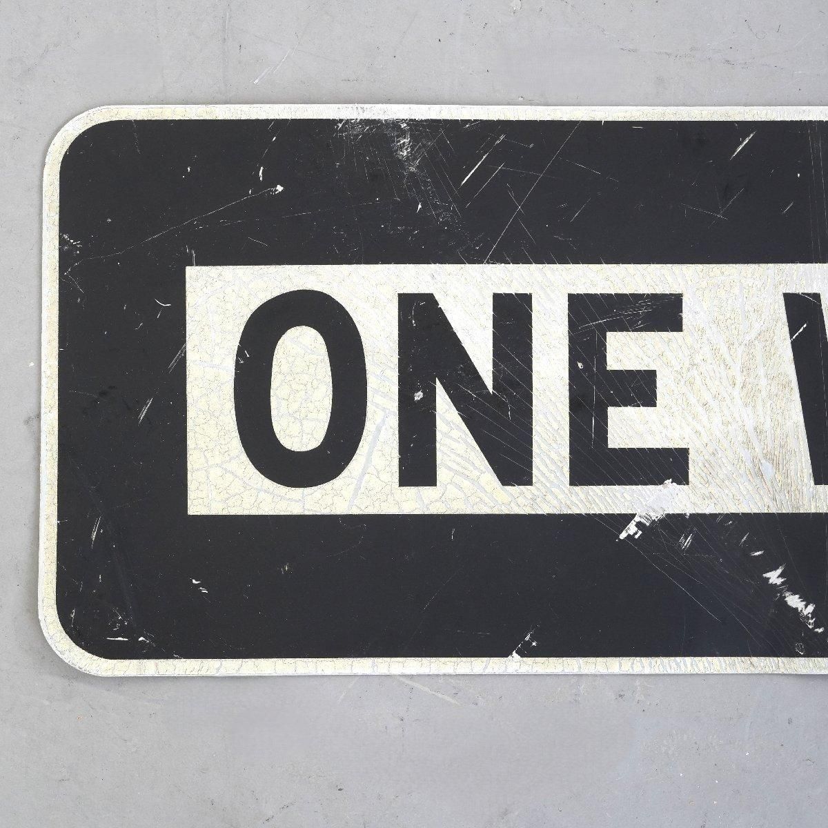 ONE WAY 看板 ロードサイン ヴィンテージ看板 ロードサイン ONEWAY -通販-ローズボール