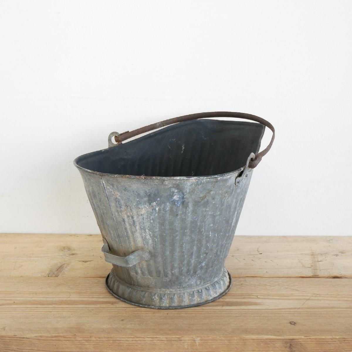 コールバケツ ブリキ製 アンティーク -通販-ローズボール
