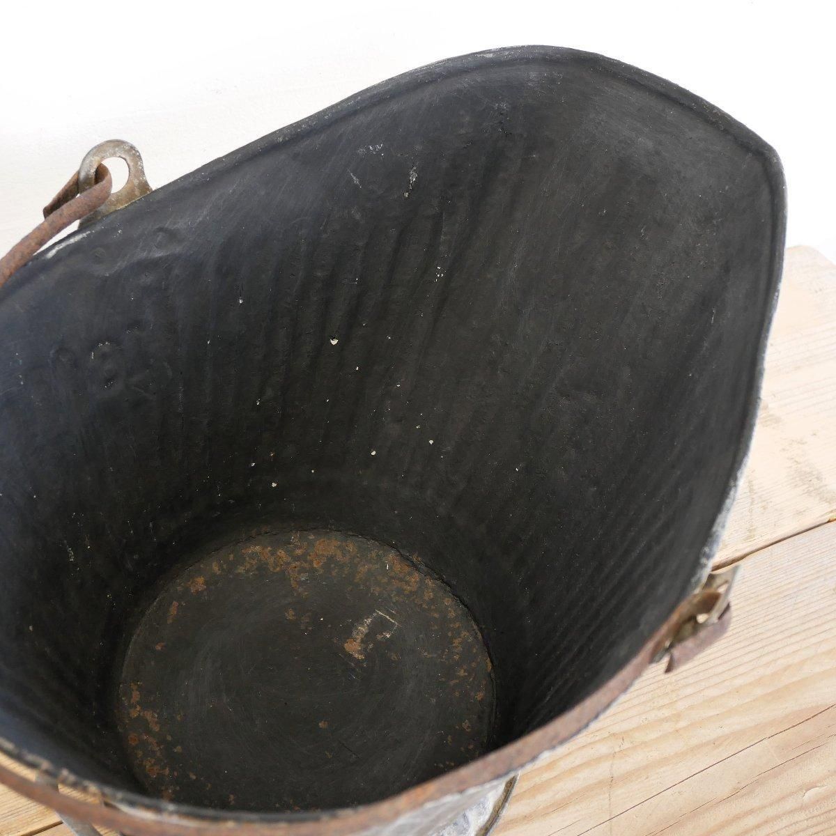 アンティーク ブリキコールスカットル フランス コールバケツ アンティークコールバケツ 石炭入れ イギリス 銅 19世紀