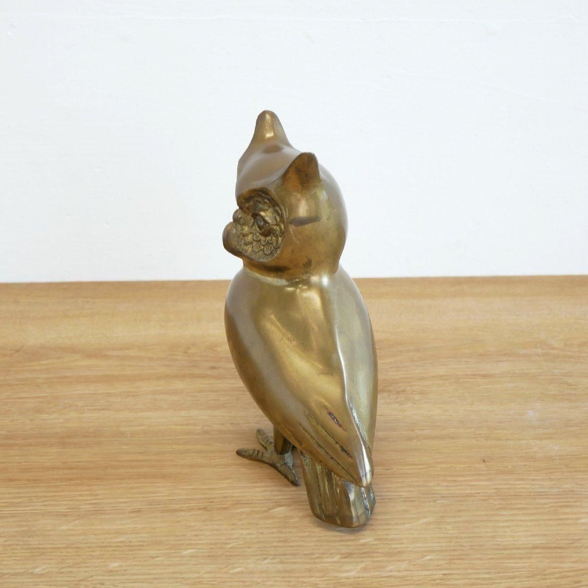 置物 ヴィンテージ 真鍮製 ミミズク 鳥 -通販-ローズボールアンティークス