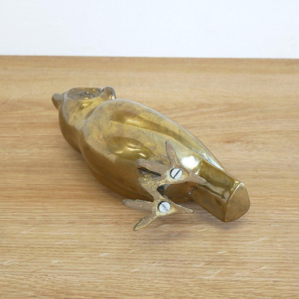 置物 ヴィンテージ 真鍮製 ミミズク 鳥 -通販-ローズボールアンティークス