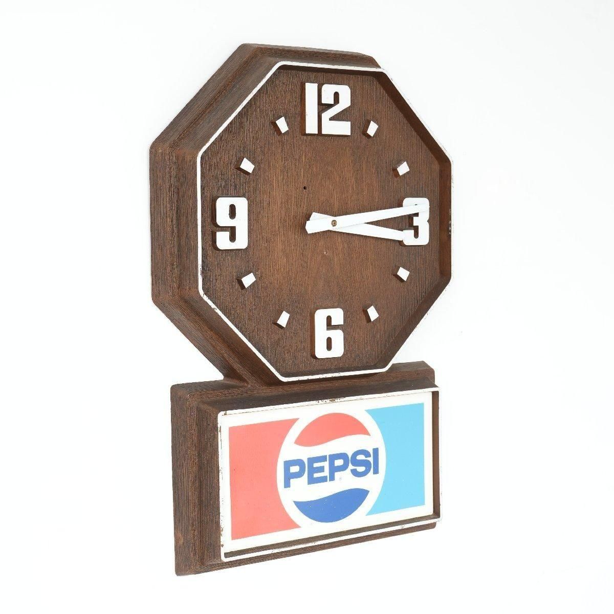 1980’s ペプシコーラ　ウオールクロック　時計　看板　Pepsi サイン 1980's ペプシコーラ ウオールクロック 時計 看板 Pepsi サイン