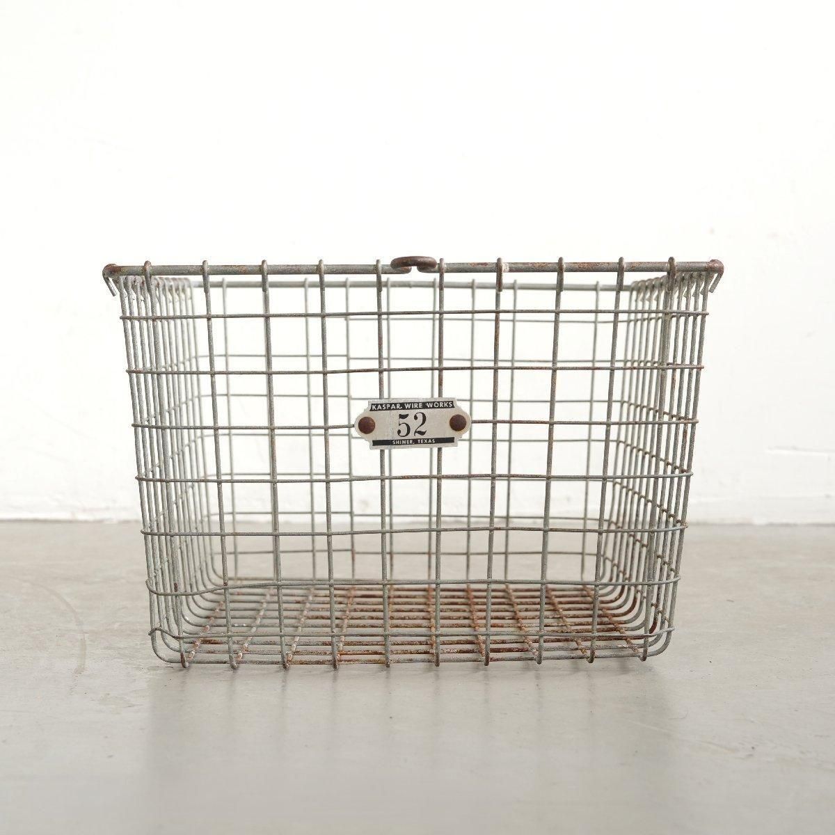 KASPAR WIRE WORKS ヴィンテージ メタルバスケット 3個セット KASPAR WIRE WORKS ヴィンテージ メタルバスケット 3個セット