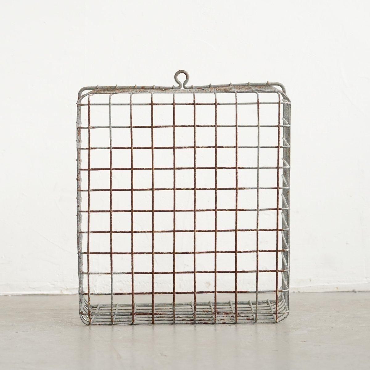 ジムロッカーバスケット 鉄カゴ ヴィンテージ -通販-ローズ