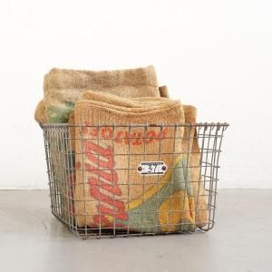 鉄カゴ - アメリカのヴィンテージ・アンティークの家具、雑貨、什器の