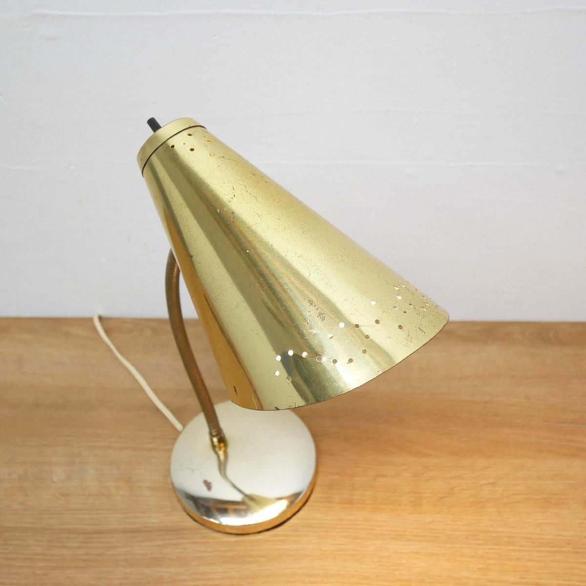 アンティーク　真鍮　グースネック　ランプ　デスク　テーブル　レア　アメリカ ロバート・シュワルツS. Robert Schwartz & Bro. グースネック