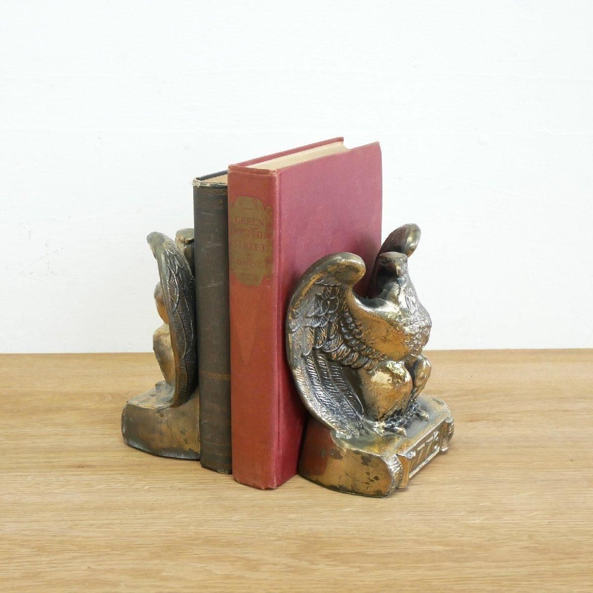 鷲　ブックエンド　アメリカ　USAビンテージ　アンティーク　真鍮？ 真鍮製のブックエンド - NOTEWORKS オンラインショップ