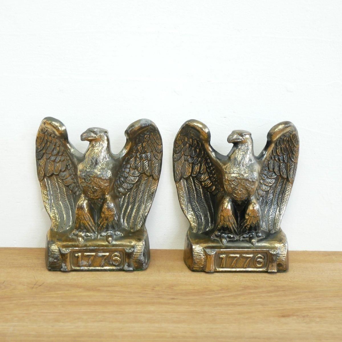 アンティーク ビンテージ イーグル ブックエンド アメリカ 雑貨 インテリア 2 アンティーク ビンテージ イーグル ブックエンド アメリカ 雑貨