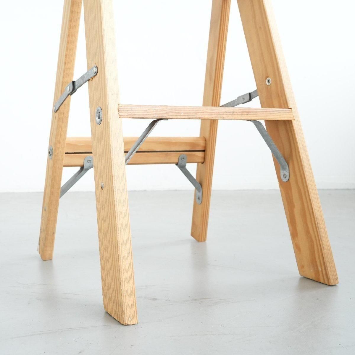 脚立 木製ラダーヴィンテージ 2段 -通販-ローズボールアンティークス