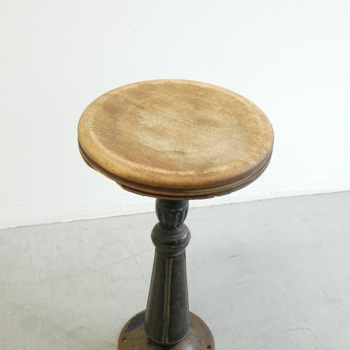 アンティーク 回転式 スツール 鉄脚 花台 -通販-ローズボール