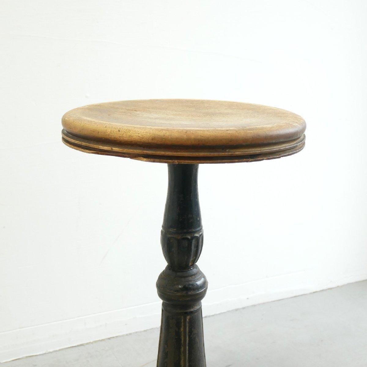 アンティーク 鉄脚 スツール 古材 インダストリアル フラワースタンド アンティーク 回転式 スツール 鉄脚 花台 -通販-ローズボール