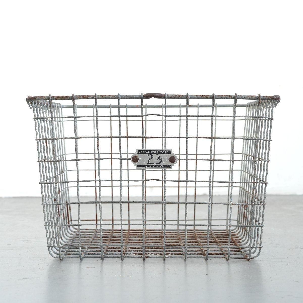 メタルジムロッカーバスケット 鉄カゴ -通販-ローズボールアンティークス