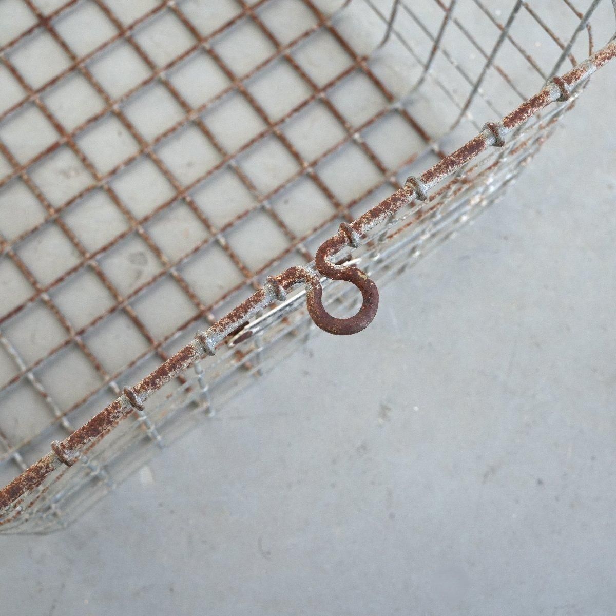 メタルジムロッカーバスケット 鉄カゴ -通販-ローズボールアンティークス