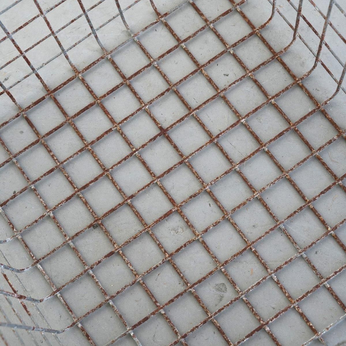 メタルジムロッカーバスケット 鉄カゴ -通販-ローズボールアンティークス