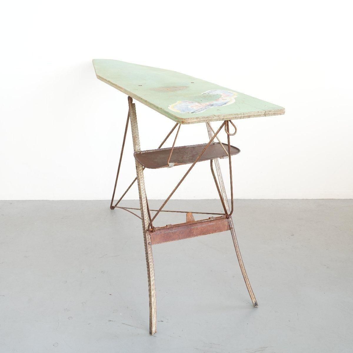 ビンテージ アイロン台 アイロン台 40s 50s キャンプ 木製 -通販-ローズボール